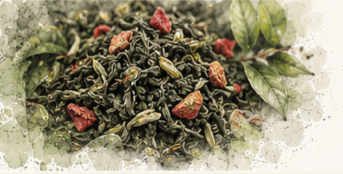 STRAWBERRY GREEN TEA 500g